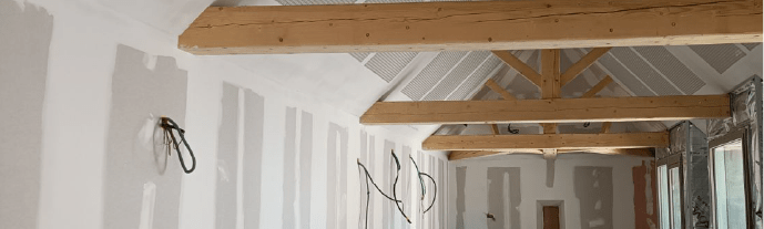 Plâtrerie, création de cloisons et pose de placo
